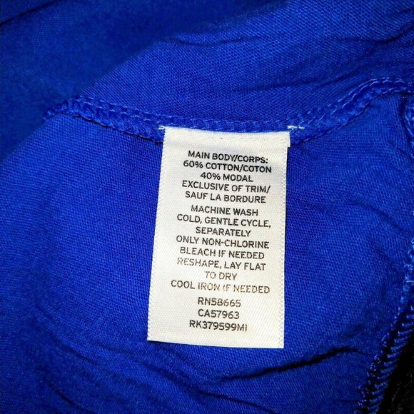 ABOUND Womens Top Size Small Blue Crew Neck Flutter Ruffle Sleeve Banded… - Picture 6 of 6